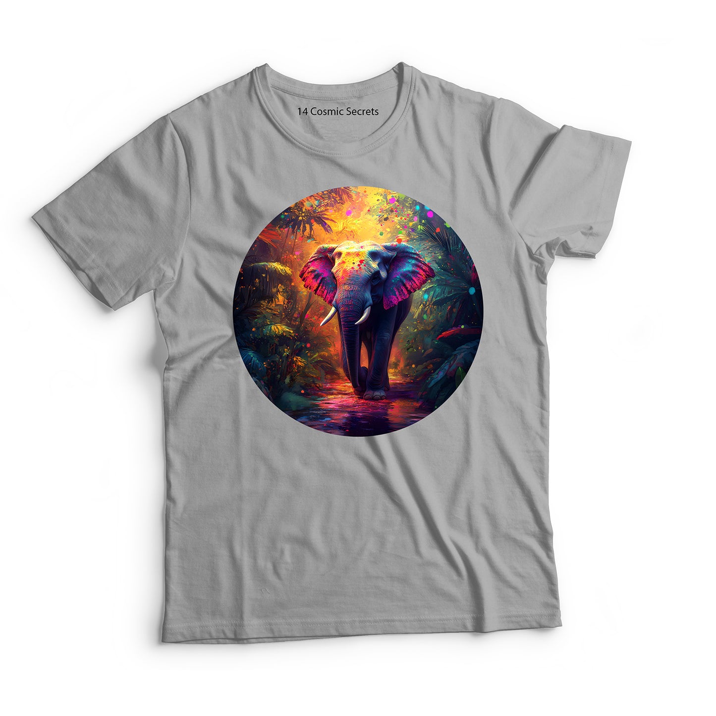 Elephant T-Shirt for Men Cotton Brave Guardian