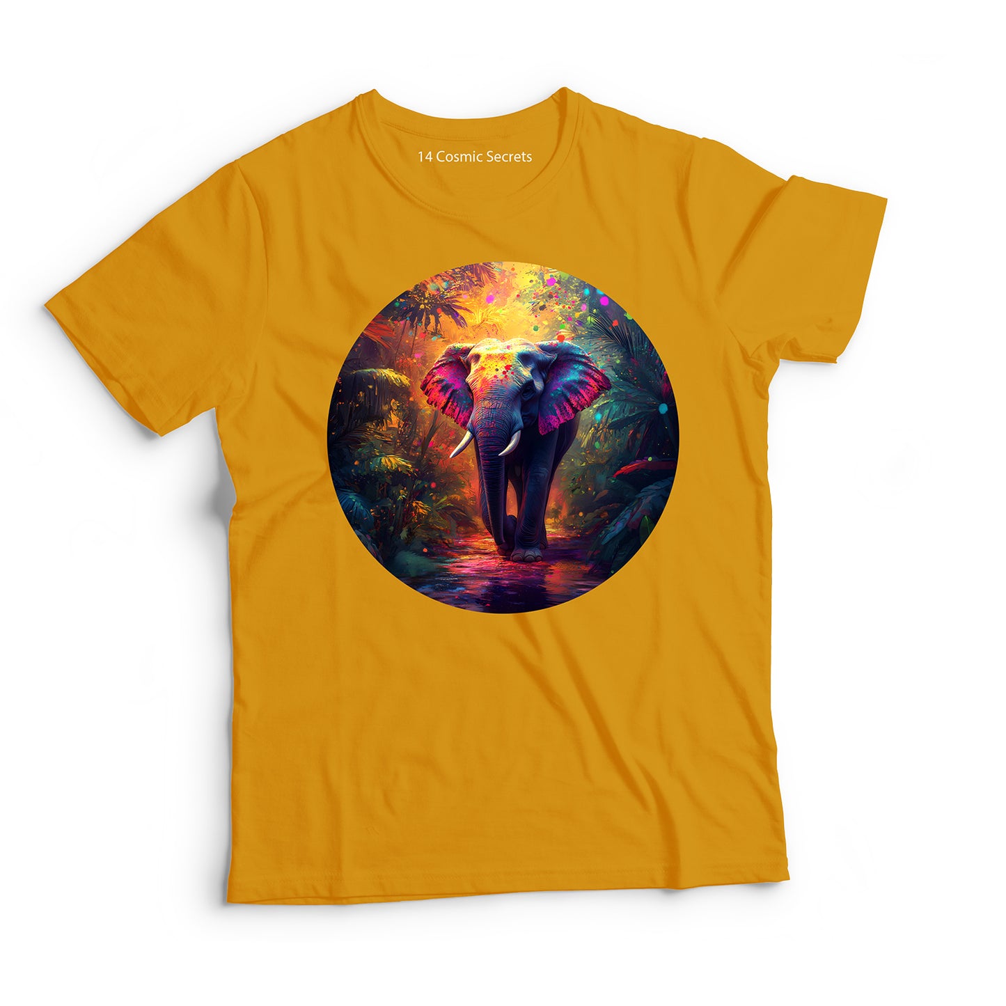 Elephant T-Shirt for Men Cotton Brave Guardian