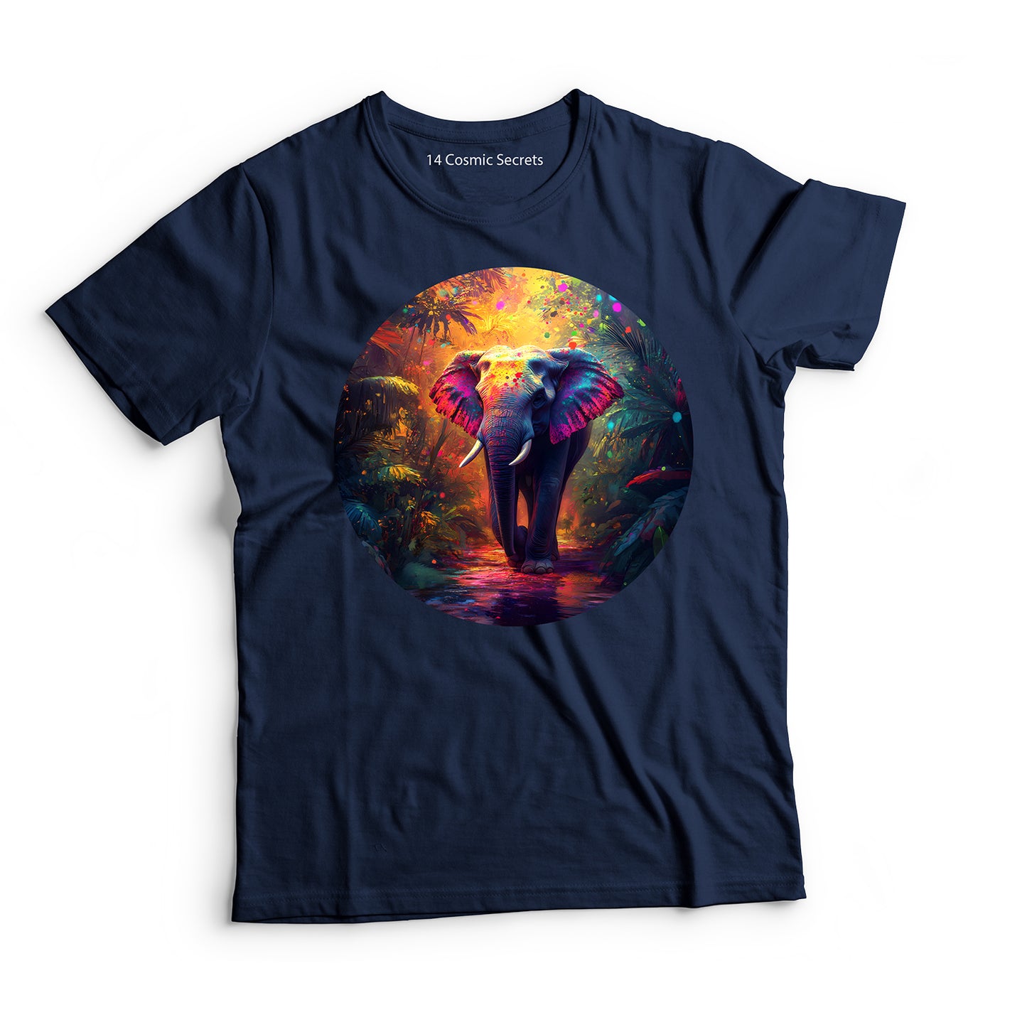 Elephant T-Shirt for Men Cotton Brave Guardian