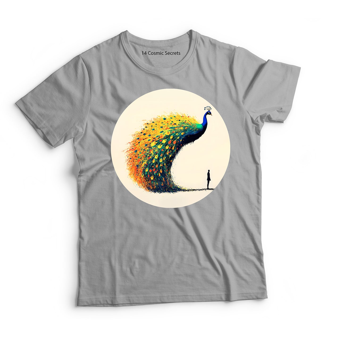 Peacock T-Shirt for Kids Cotton Enchanting Garden