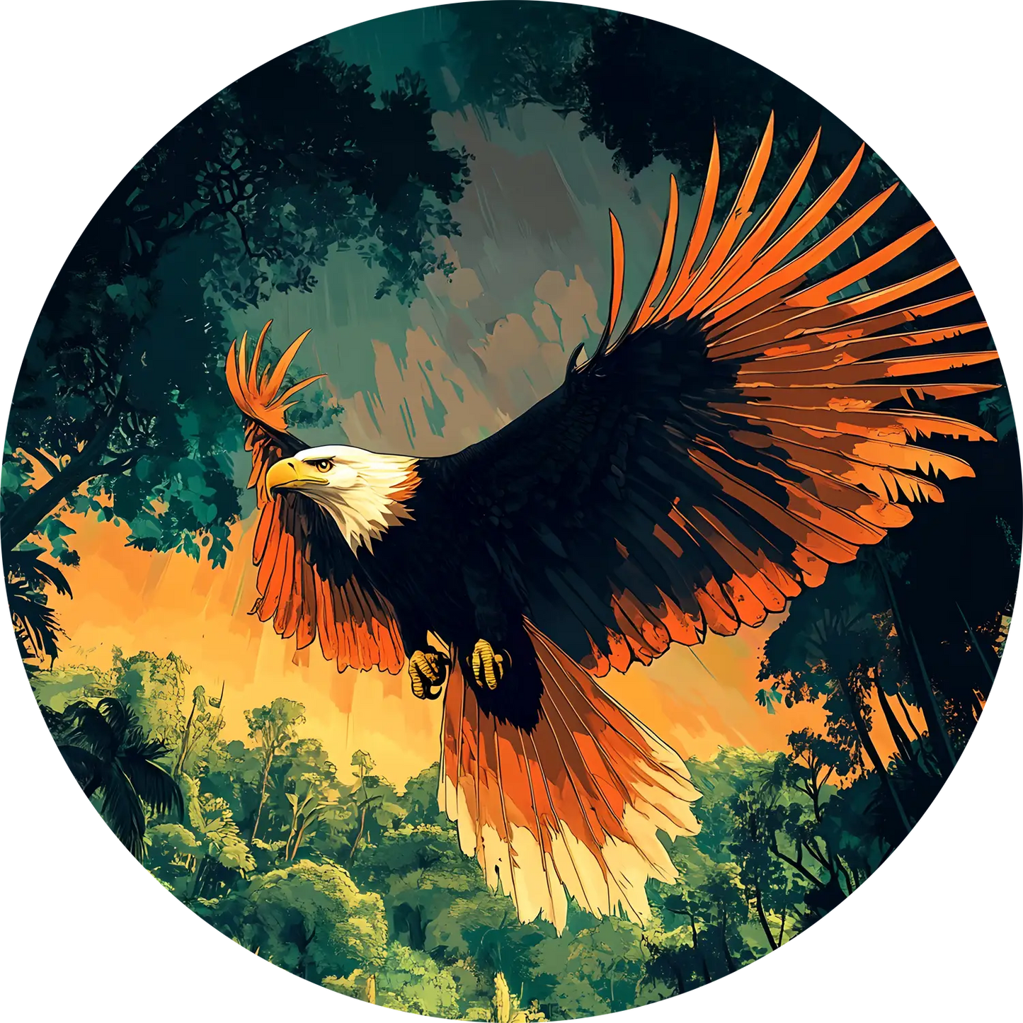 Eagle T-Shirt for Women Cotton Agile Soaring