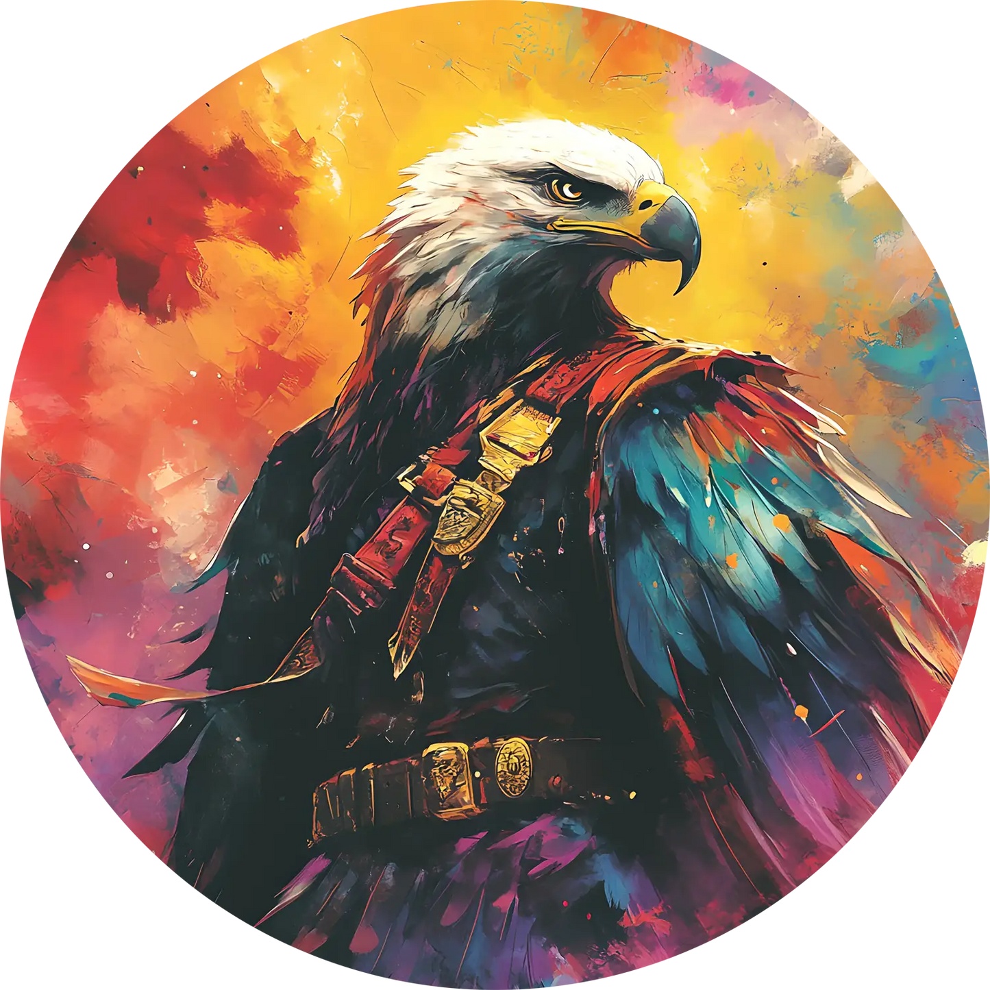 Eagle T-Shirt for Men Cotton Fierce Hunter