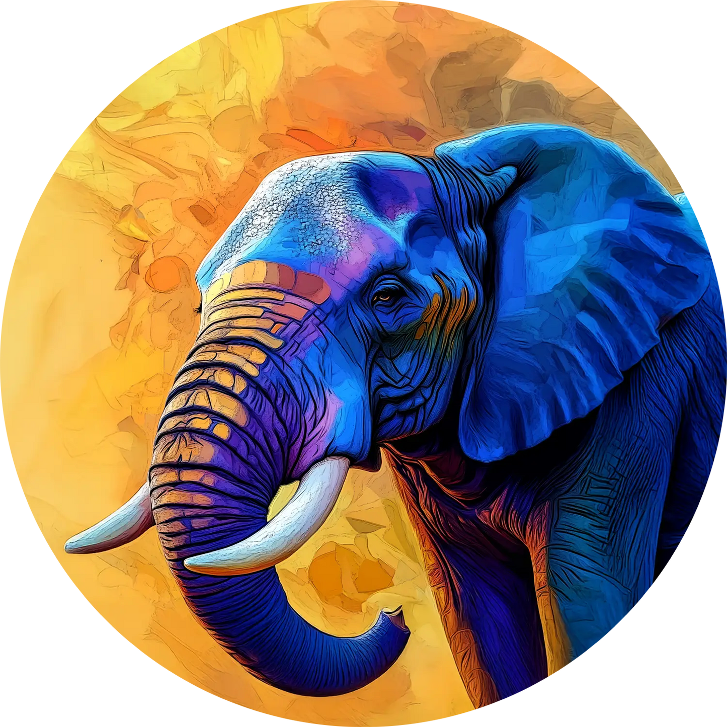 Elephant T-Shirt for Men Cotton Silent Giant