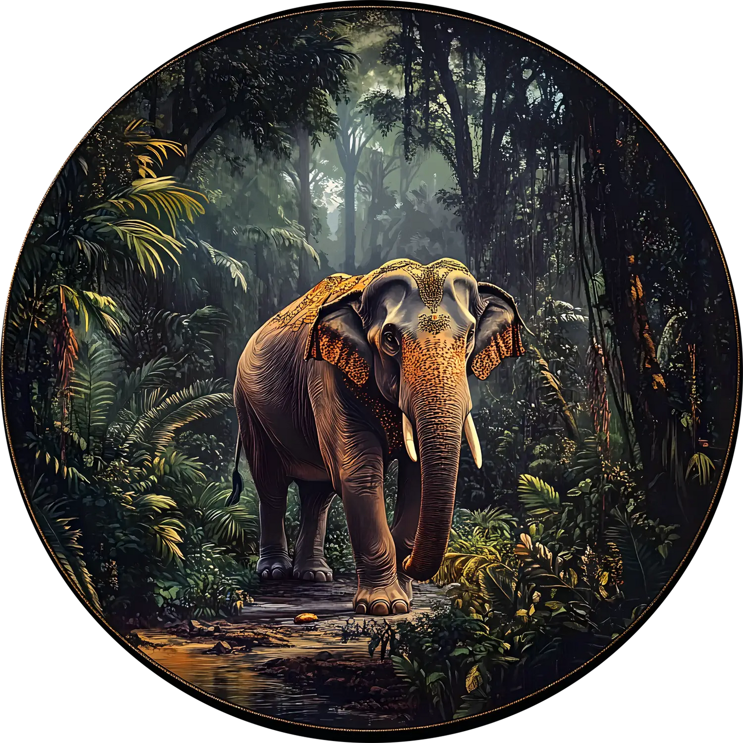 Elephant T-Shirt for Women Cotton Majestic Giant