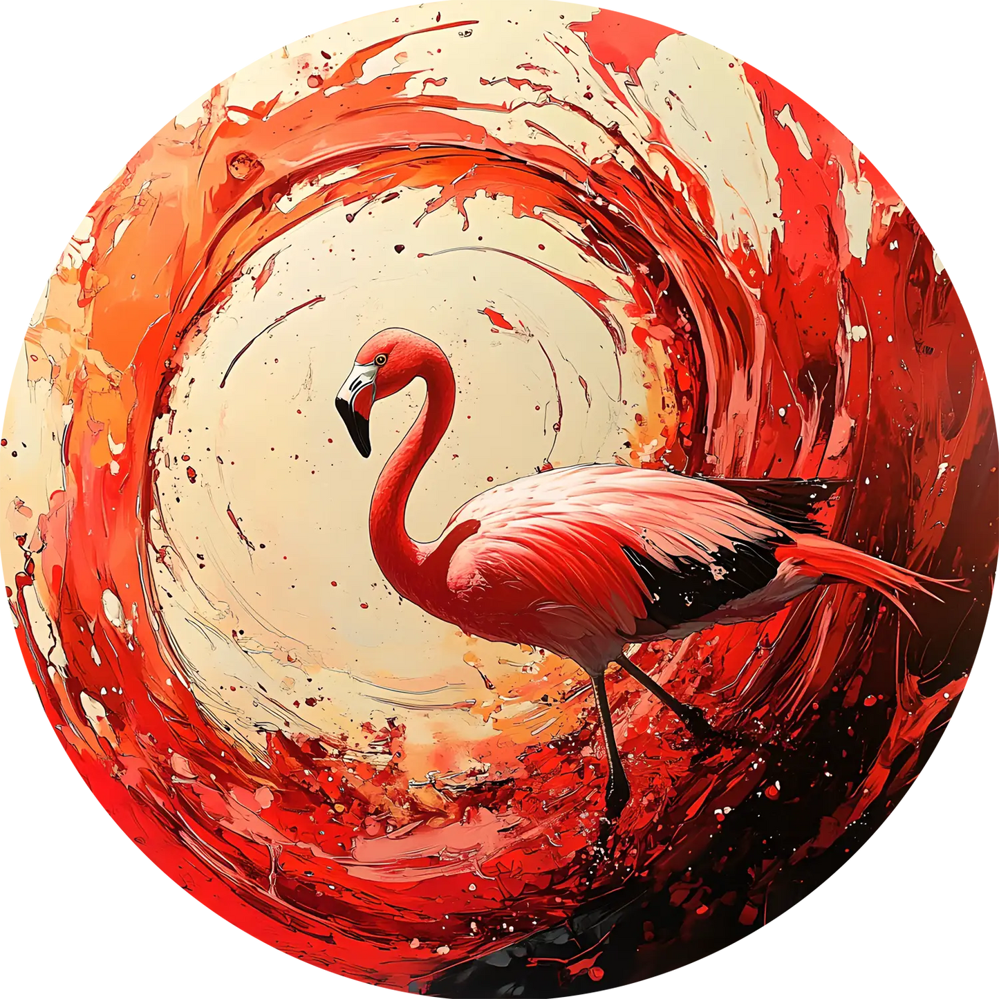Flamingo T-Shirt for Kids Cotton Bold Dancing