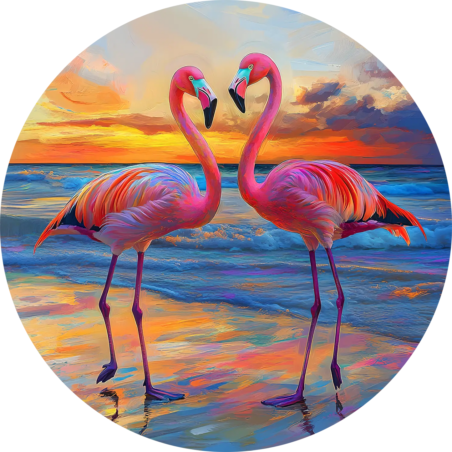 Flamingo T-Shirt for Women Cotton Radiant Wild