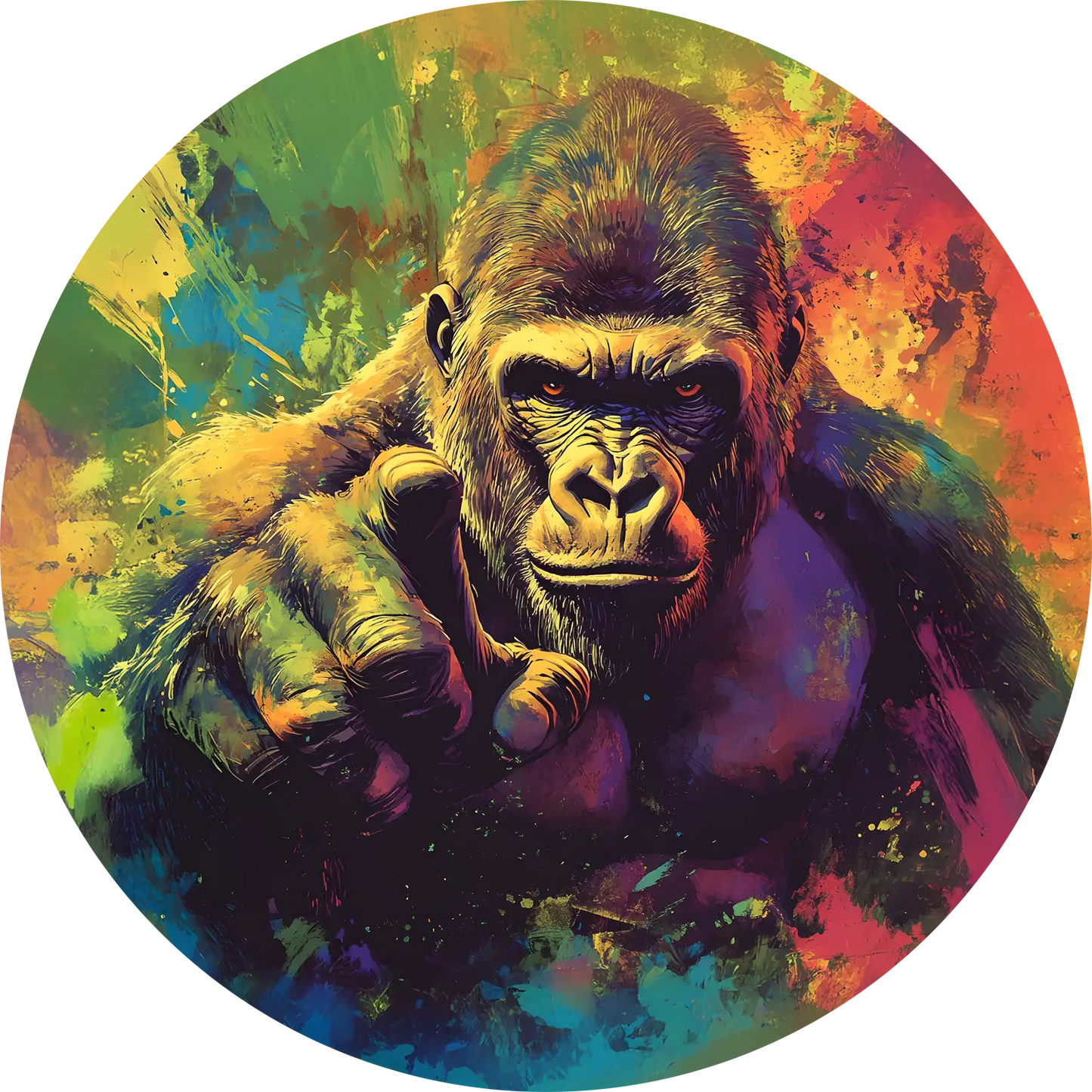 Gorilla T-Shirt for Kids Cotton Powerful Silverback