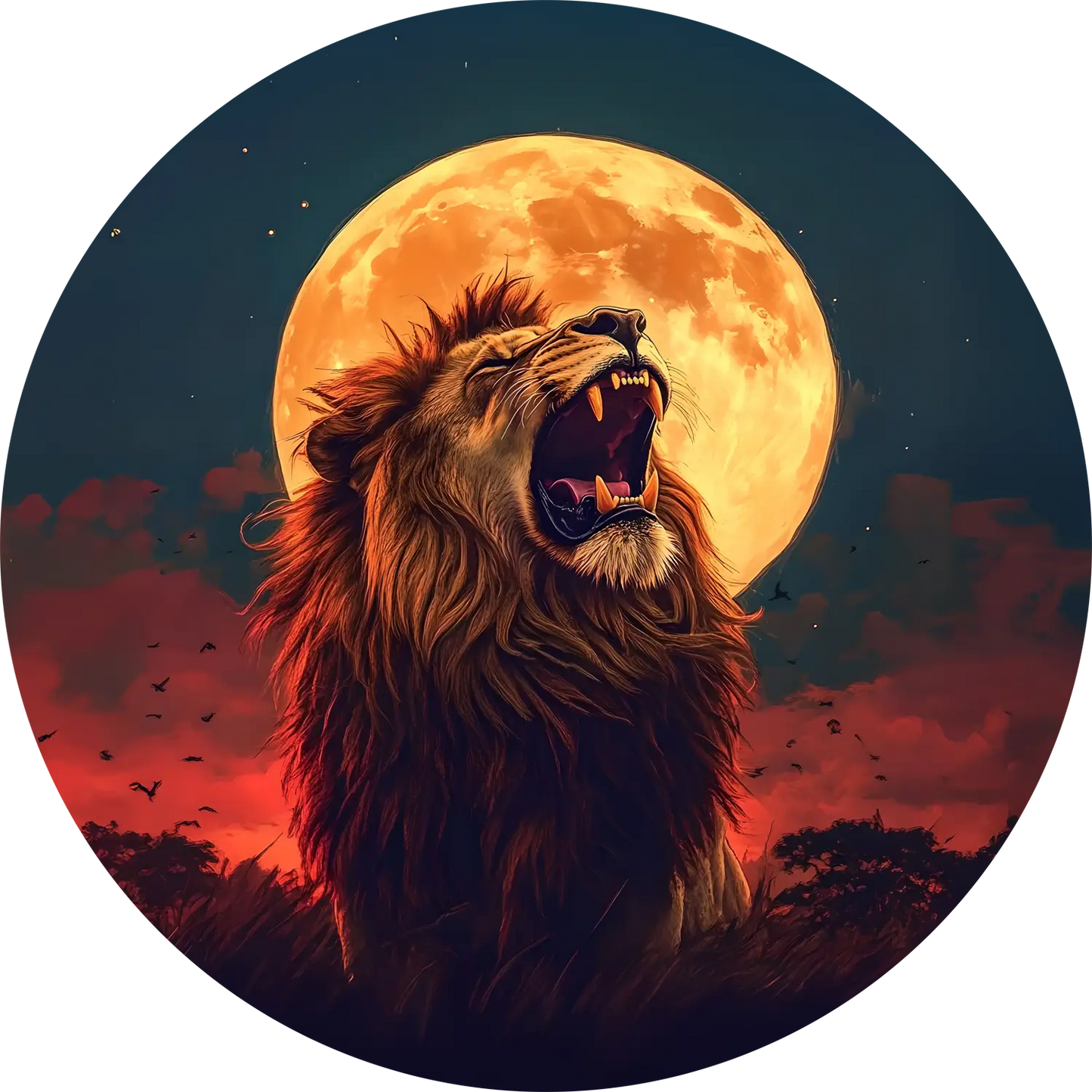 Lion T-Shirt for Women Cotton Timeless Warrior