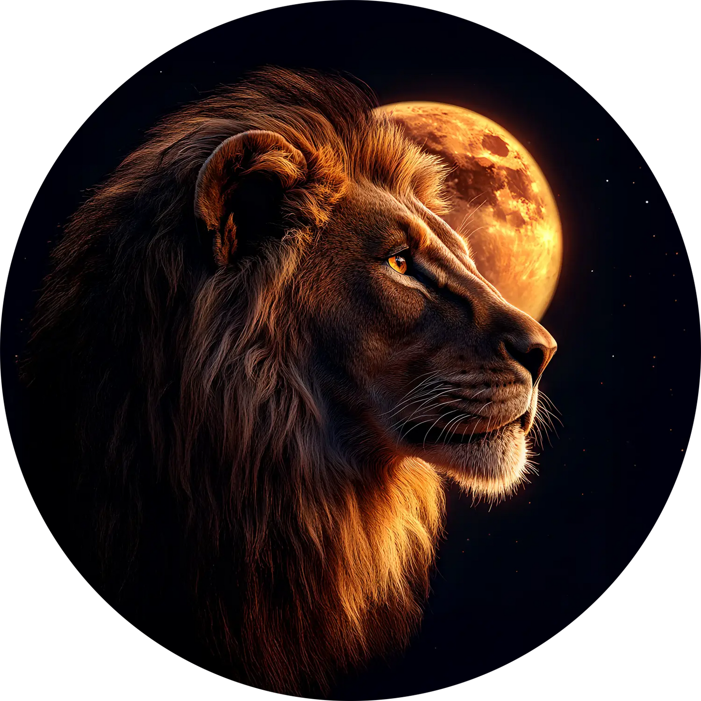 Lion T-Shirt for Kids Cotton Mighty Roaring