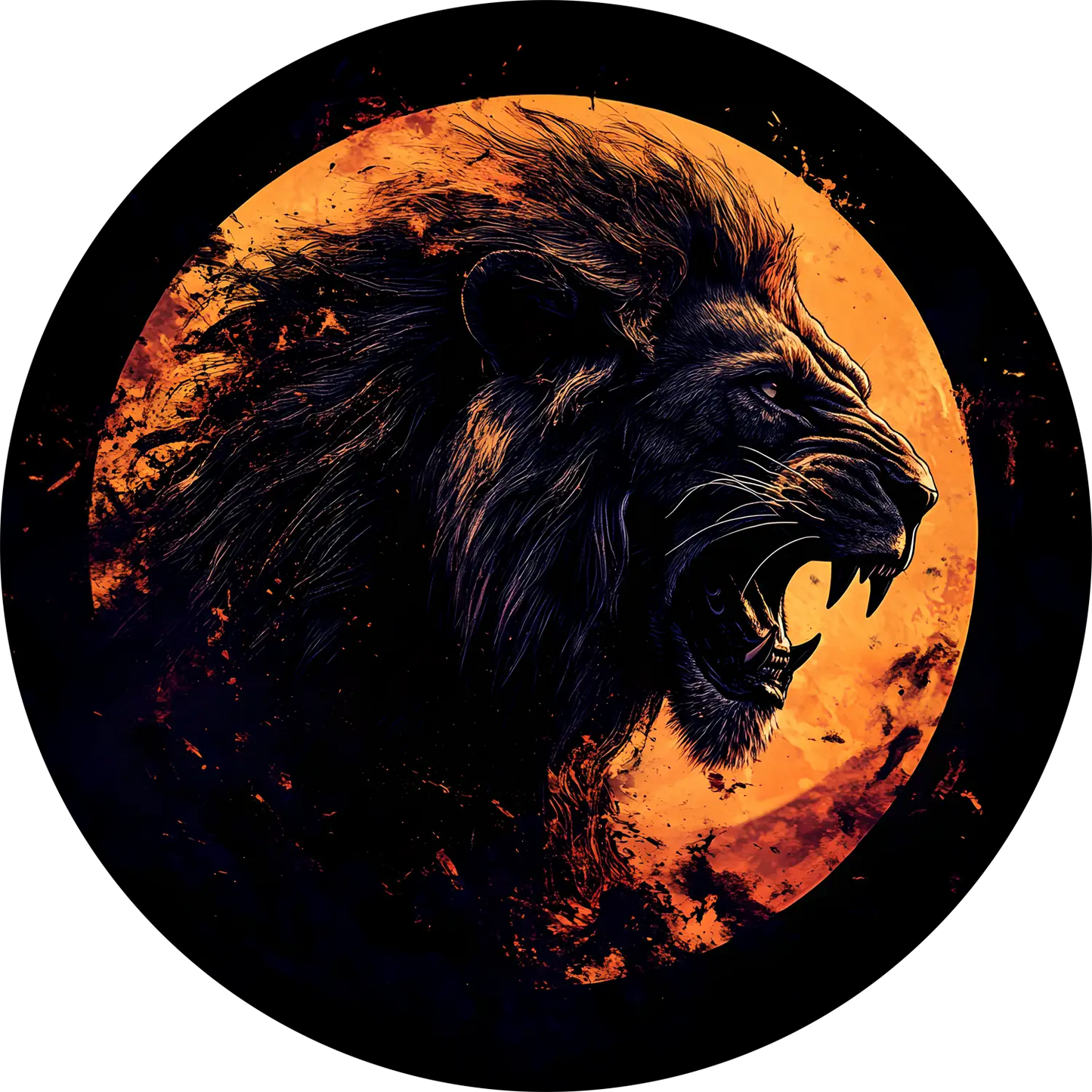 Lion T-Shirt for Women Cotton Brave Wild