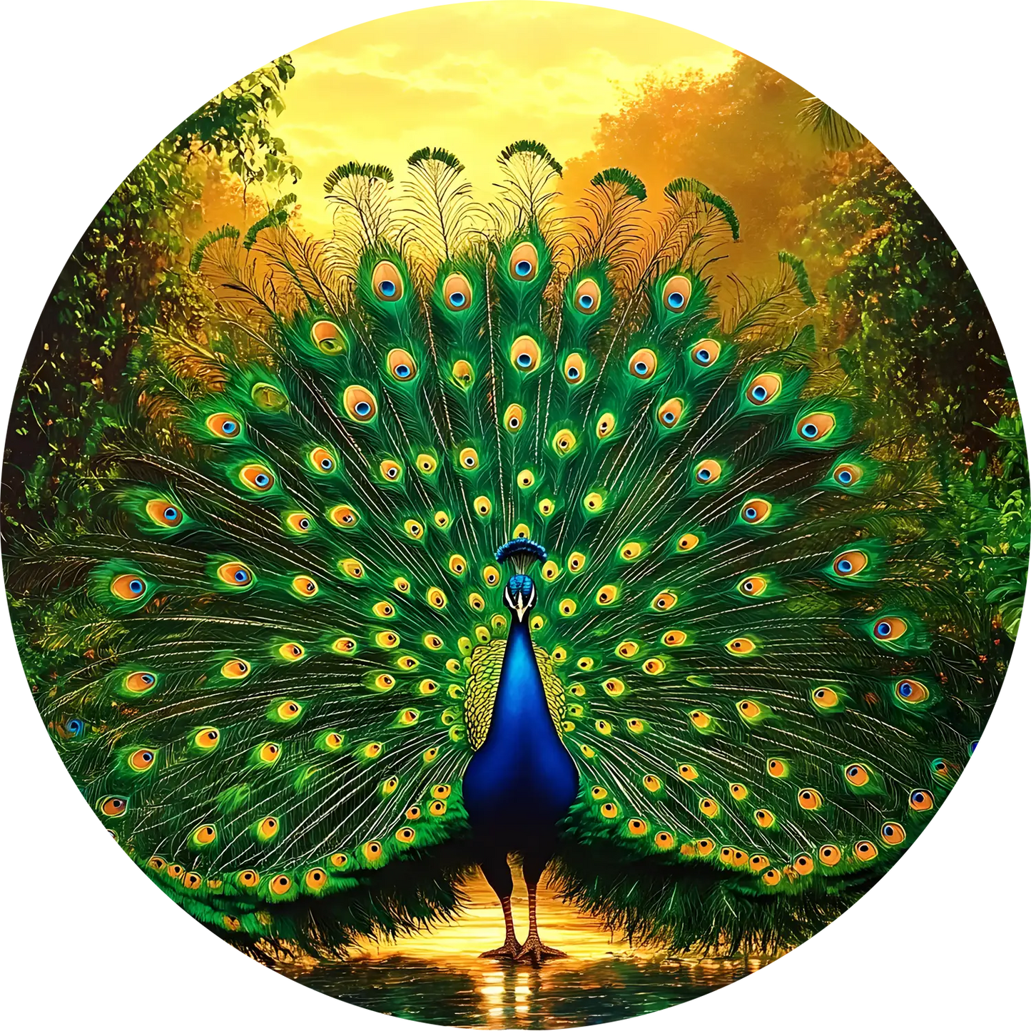 Peacock T-Shirt for Kids Cotton Proud Indian