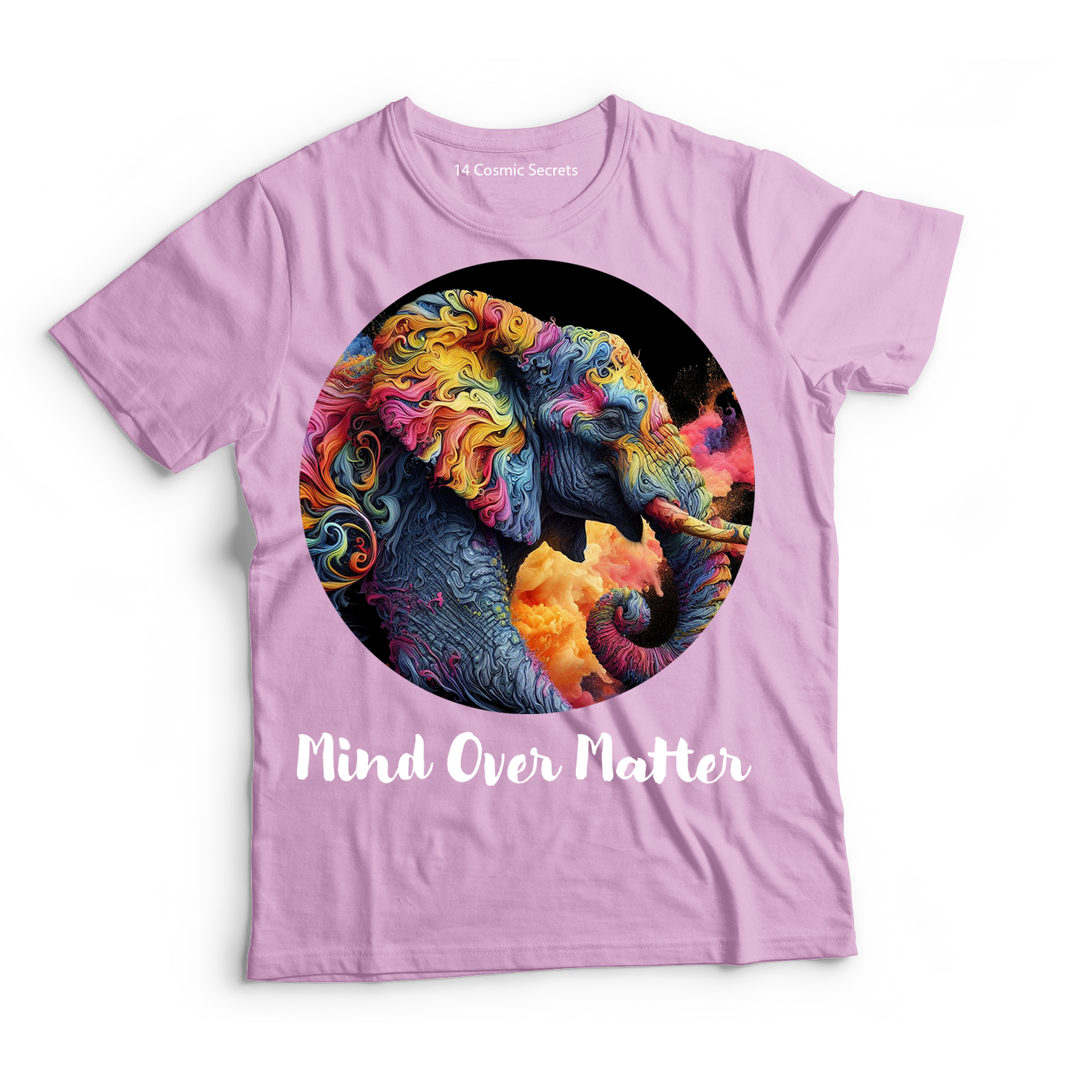 Sacred Elephant Silhouette Tee Graphic Printed T-Shirt Cotton T-Shirt Magnificence of India T-Shirt