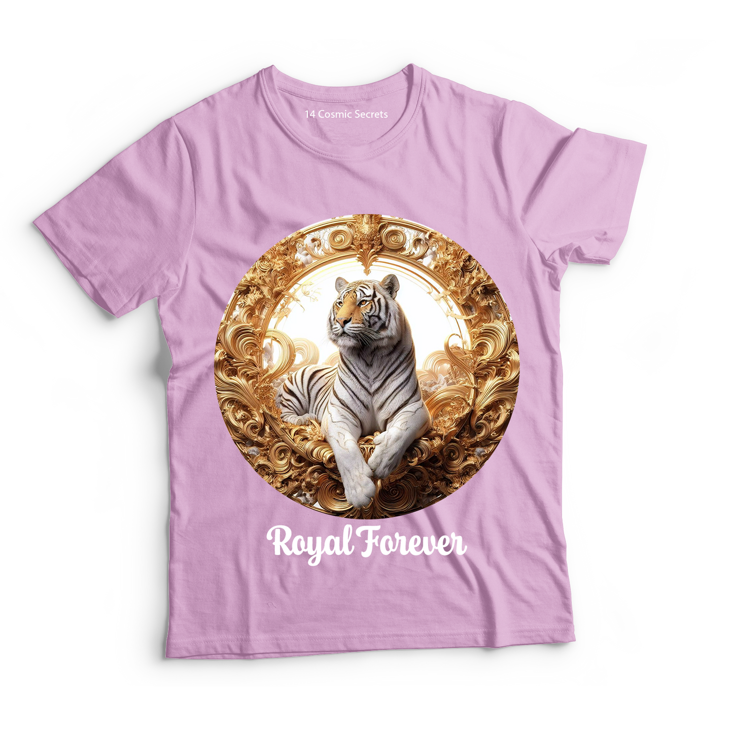 Tiger Monarch Emblem Top Graphic Printed T-Shirt Cotton T-Shirt Magnificence of India T-Shirt