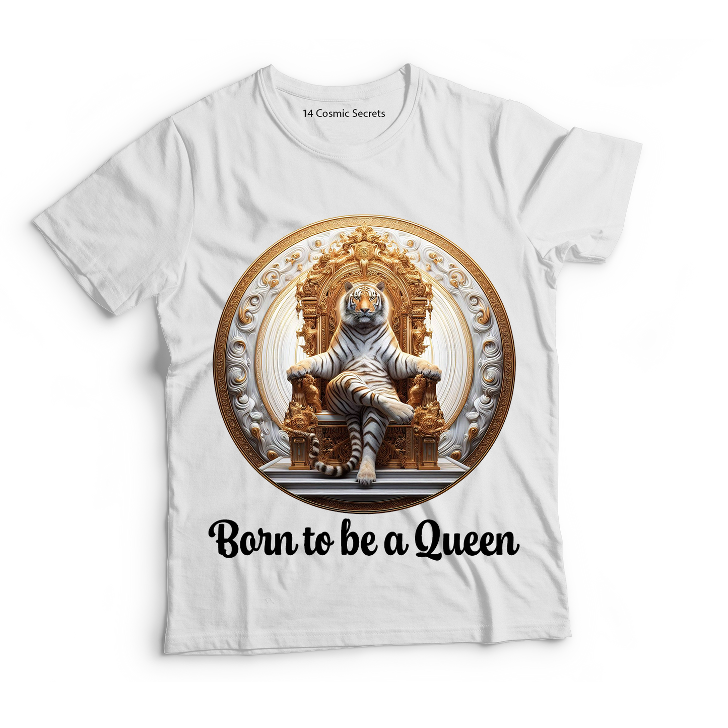 Bengal King of the Jungle Graphic Printed T-Shirt Cotton T-Shirt Magnificence of India T-Shirt