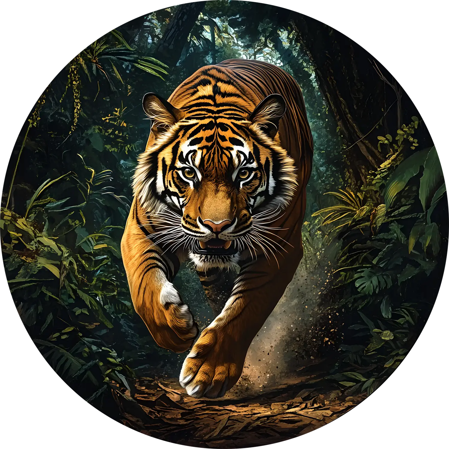Tiger T-Shirt for Kids Cotton Brave Roaring