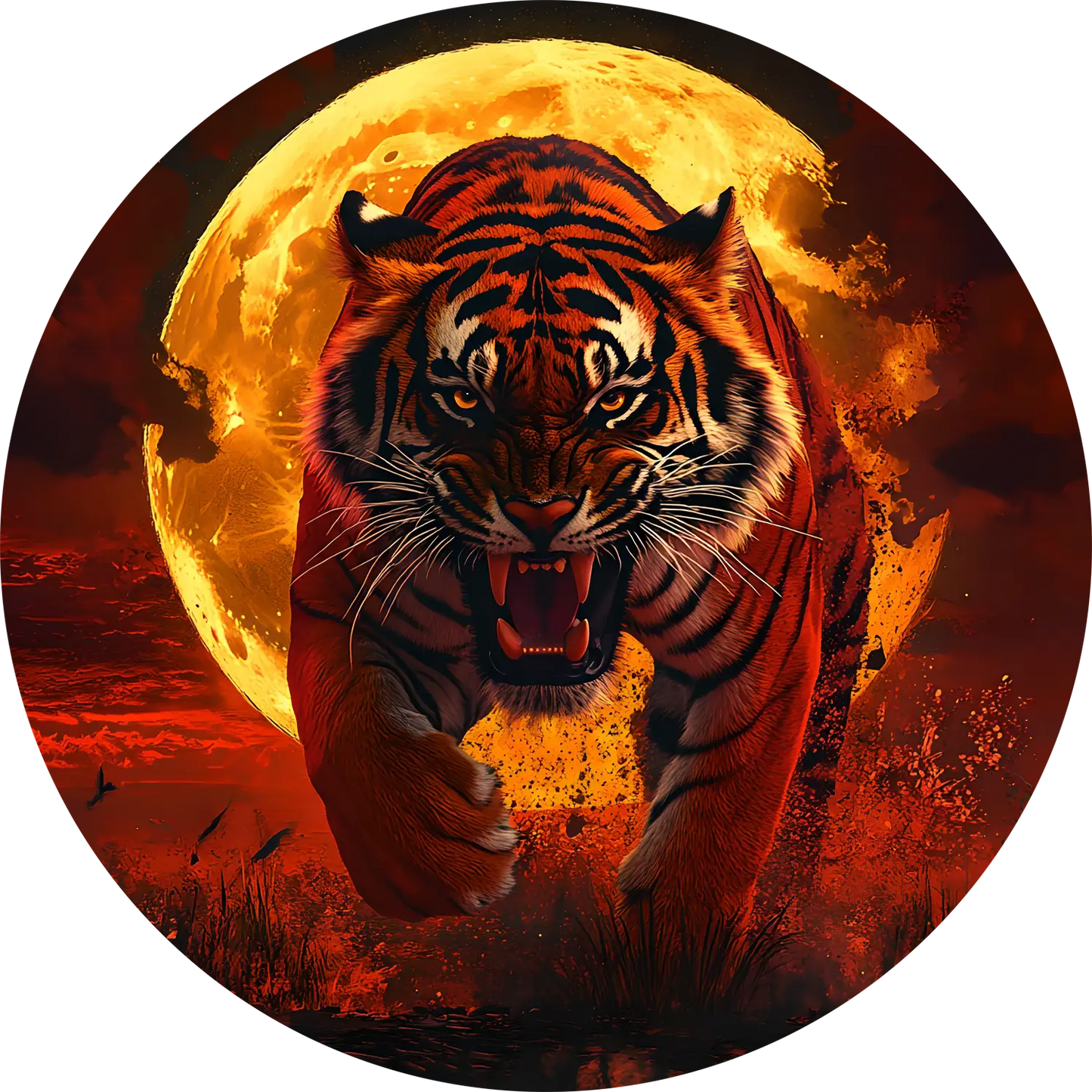 Tiger T-Shirt for Women Cotton Timeless Predator