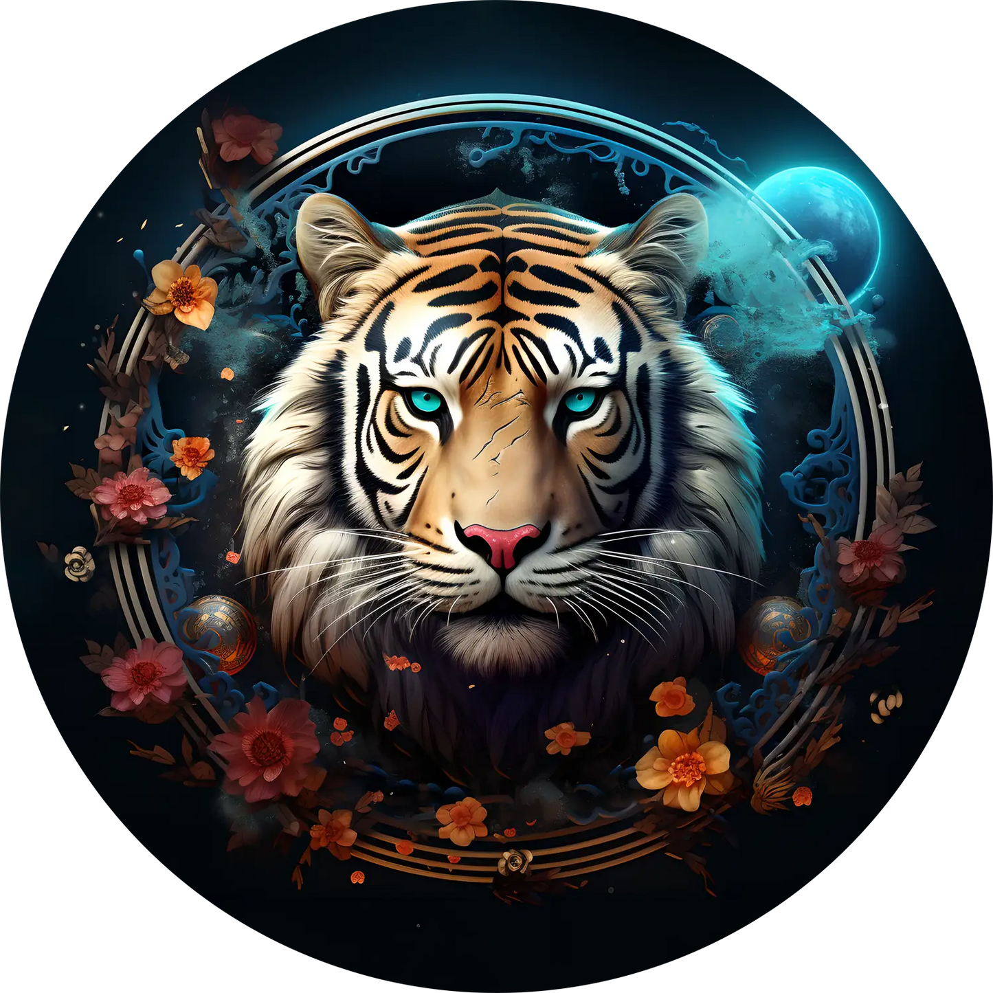 Tiger T-Shirt for Kids Cotton Bold Alpha