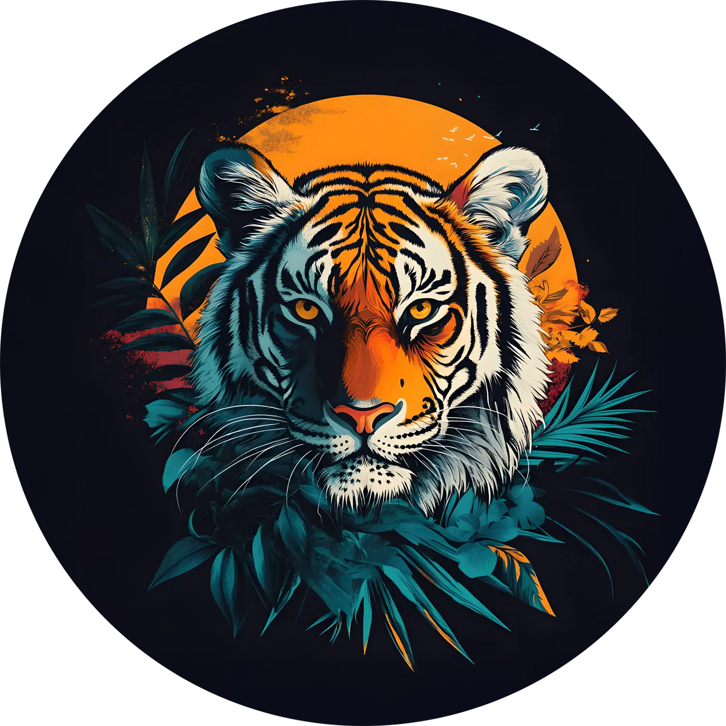 Tiger T-Shirt for Women Cotton Fearless Hunter