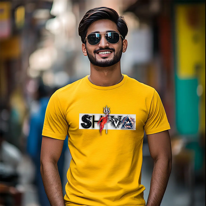 Shiva T-Shirt Emblem Graphic Cotton T-Shirt for Men 🔱🔱🔱