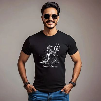 Shiva T-Shirt Shiva's Serenity Graphic Cotton T-Shirt for Men 🔱🔱🔱