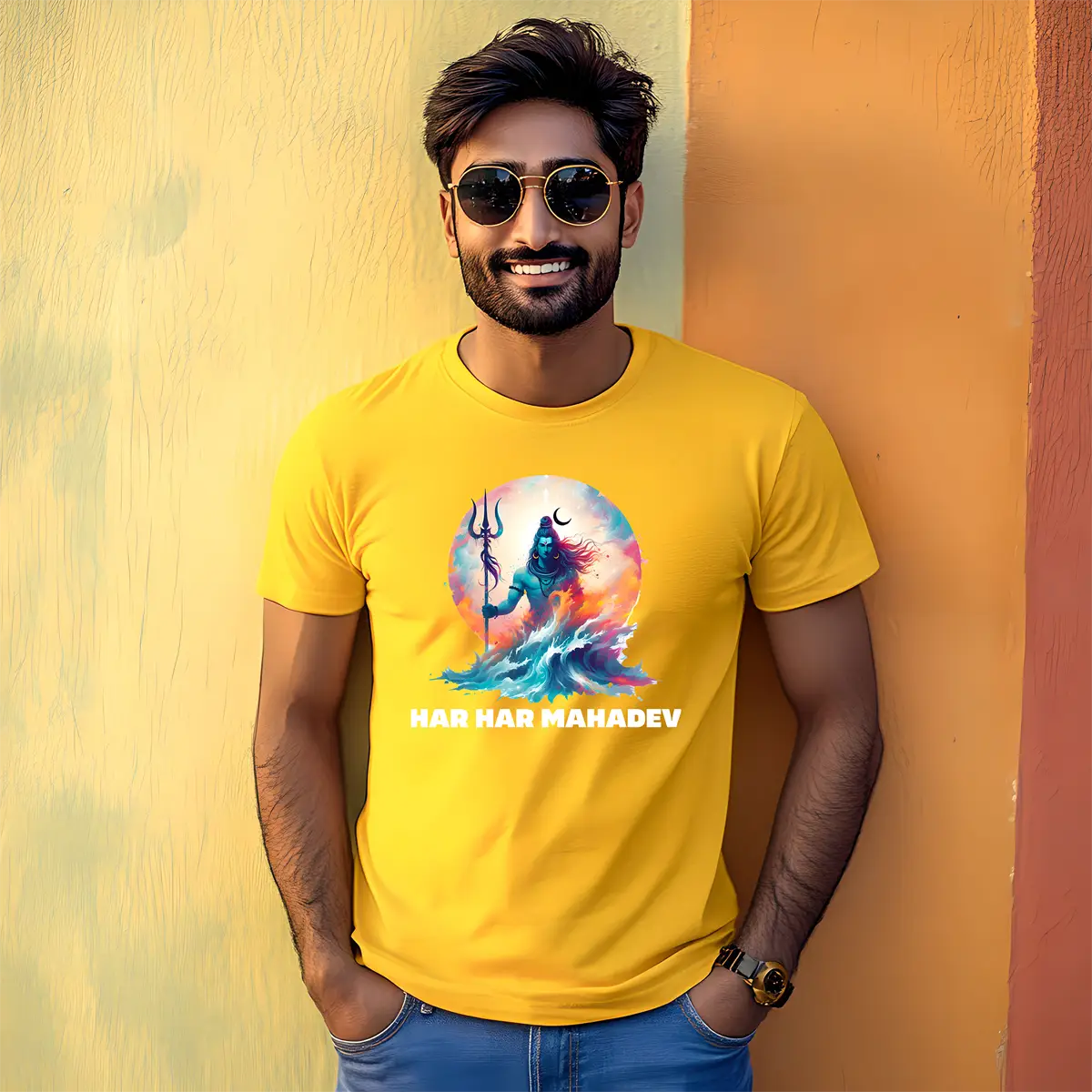 Shiva T-Shirt Glory of Mahadev Graphic Cotton T-Shirt for Men 🔱🔱🔱