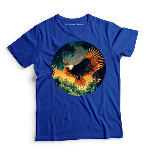 Eagle T-Shirt for Men Cotton Agile Soaring