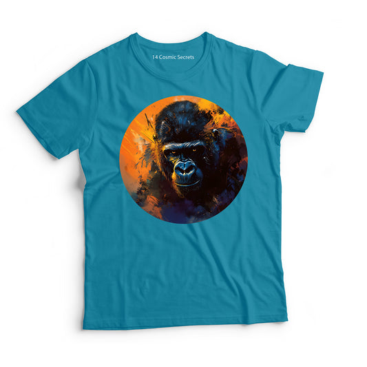 Gorilla T-Shirt for Men Cotton Majestic Mountain