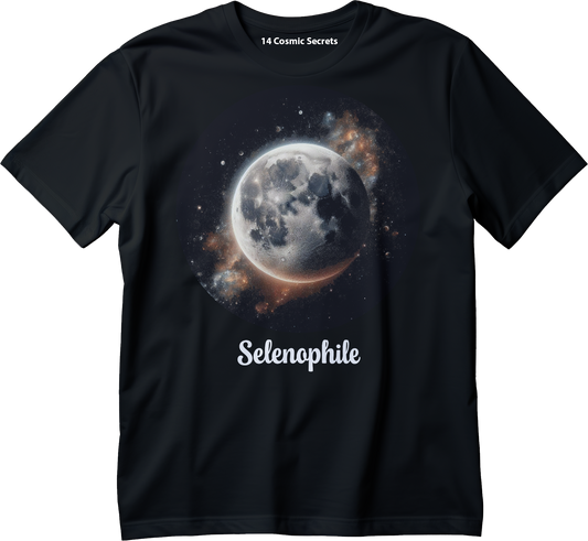 Selenophile - Full Moon Graphic Printed T-Shirt - Cotton - Cosmos T-Shirt