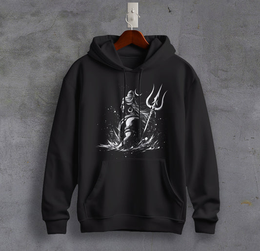 Shiva's Serenity: The Divine Hooded Sweatshirt Graphic Printed Cotton Hoodie for Kids (Boys & Girls) Trinity Collection 🔱🔱🔱