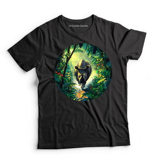 Rhino T-Shirt for Women Cotton Majestic Wild