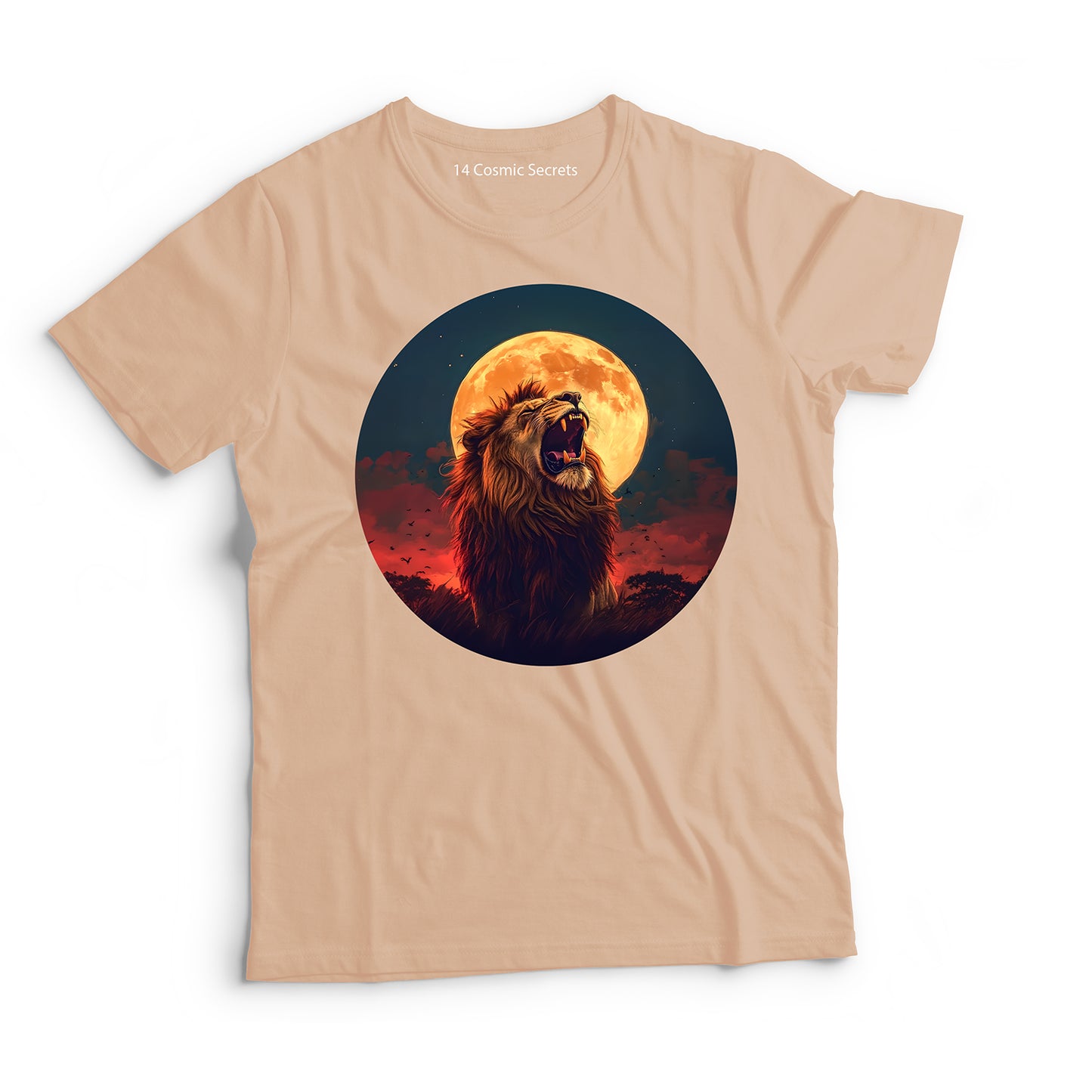 Lion T-Shirt for Men Cotton Timeless Warrior