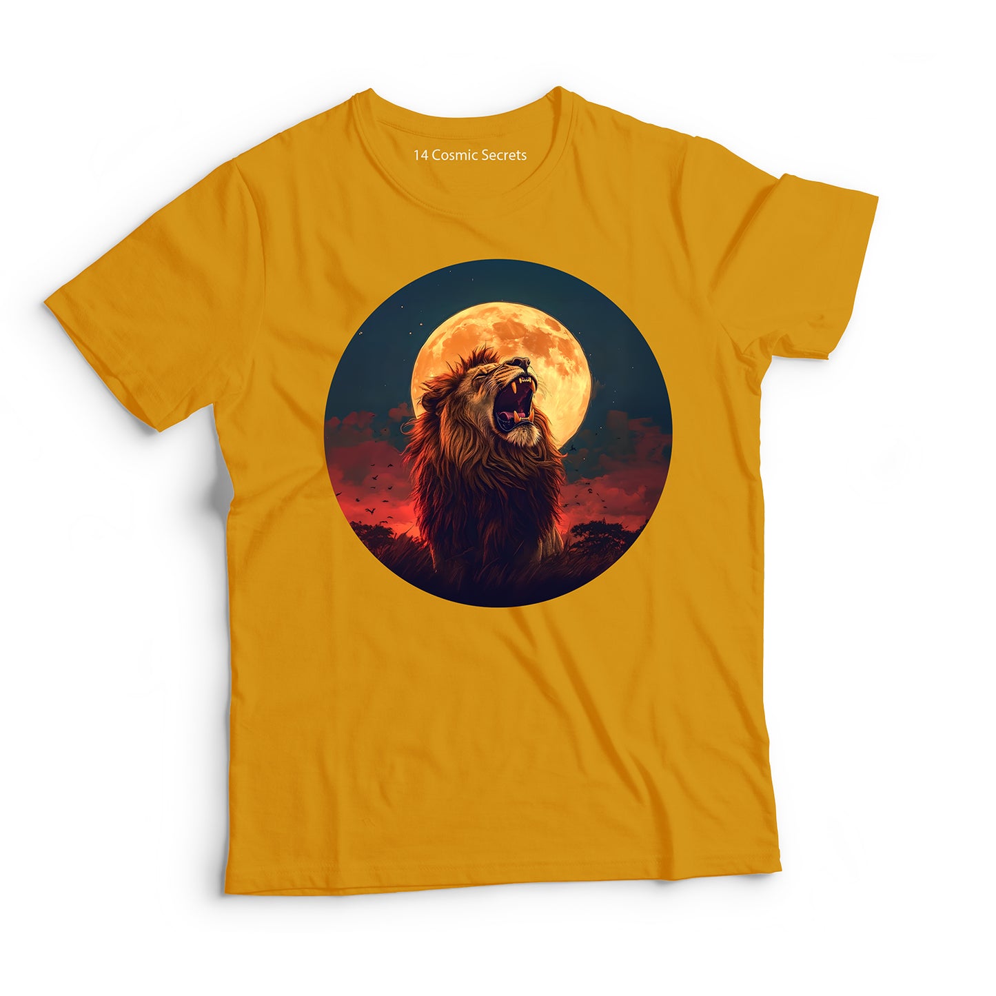 Lion T-Shirt for Men Cotton Timeless Warrior