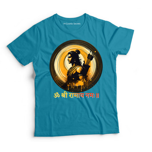 Rama's Righteousness: The Ideal King Graphic Printed T-Shirt for Men Cotton T-Shirt Original Super Heroes of India T-Shirt