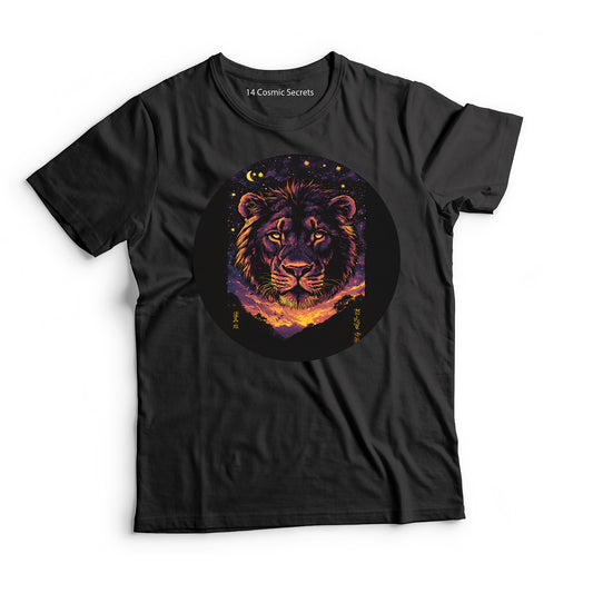 Lion T-Shirt for Women Cotton Radiant Golden