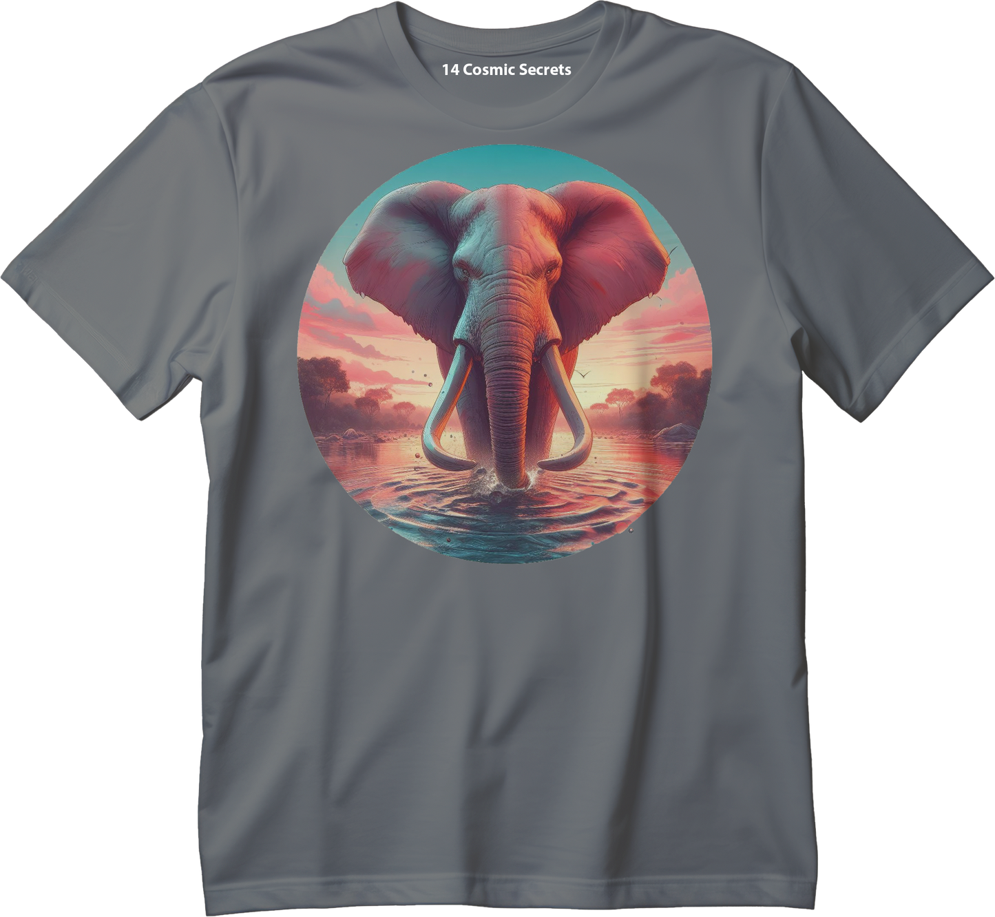 Elephant Parade T-Shirt  Graphic Printed T-Shirt  Cotton T-Shirt Magnificence of India T-Shirt