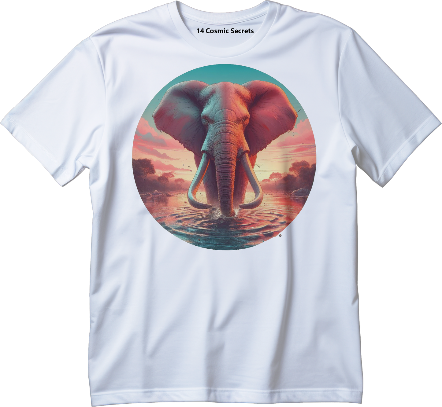 Elephant Parade T-Shirt  Graphic Printed T-Shirt  Cotton T-Shirt Magnificence of India T-Shirt