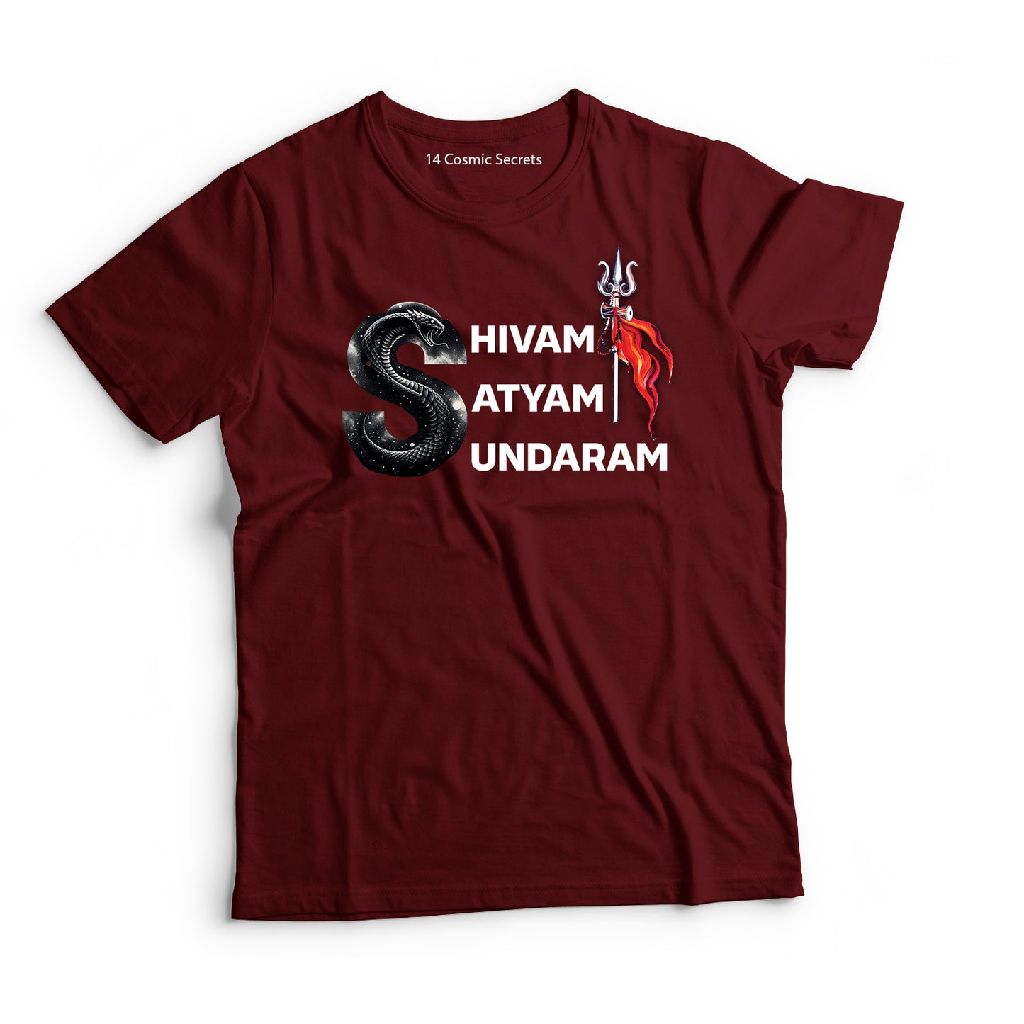 Shivam Satyam Sundaram Graphic Printed Cotton T-Shirt for Men Trinity Collection T-Shirt  🔱🔱🔱