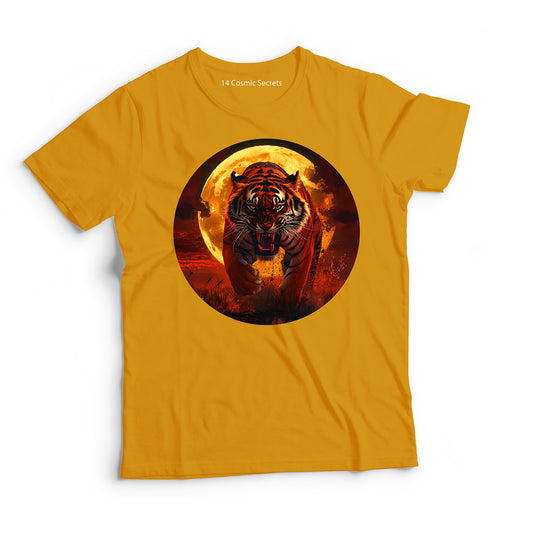 Tiger T-Shirt for Men Cotton Timeless Predator