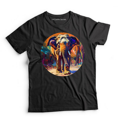 Elephant T-Shirt for Women Cotton Enduring Strength