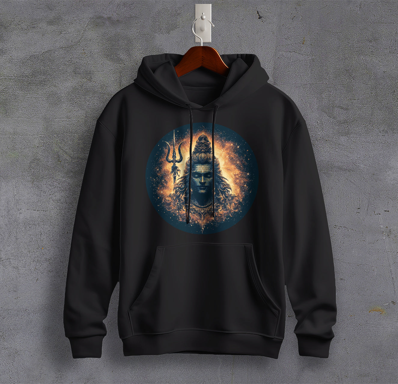 Blessings of Bholenath Graphic Printed Cotton Sweatshirt for Men Trinity Collection 🔱🔱🔱
