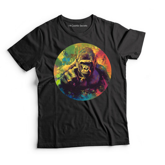 Gorilla T-Shirt for Men Cotton Powerful Silverback