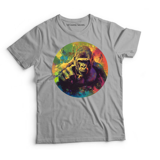 Gorilla T-Shirt for Kids Cotton Powerful Silverback