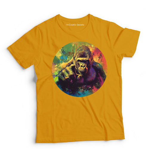 Gorilla T-Shirt for Women Cotton Powerful Silverback