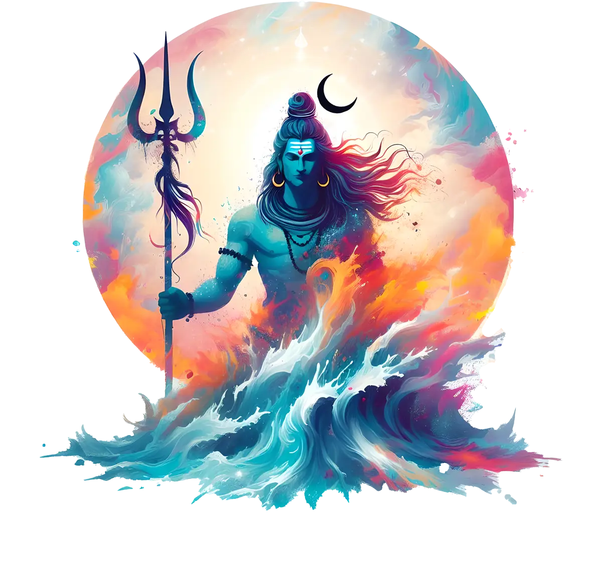 Shiva T-Shirt Glory of Mahadev Graphic Cotton T-Shirt for Men 🔱🔱🔱