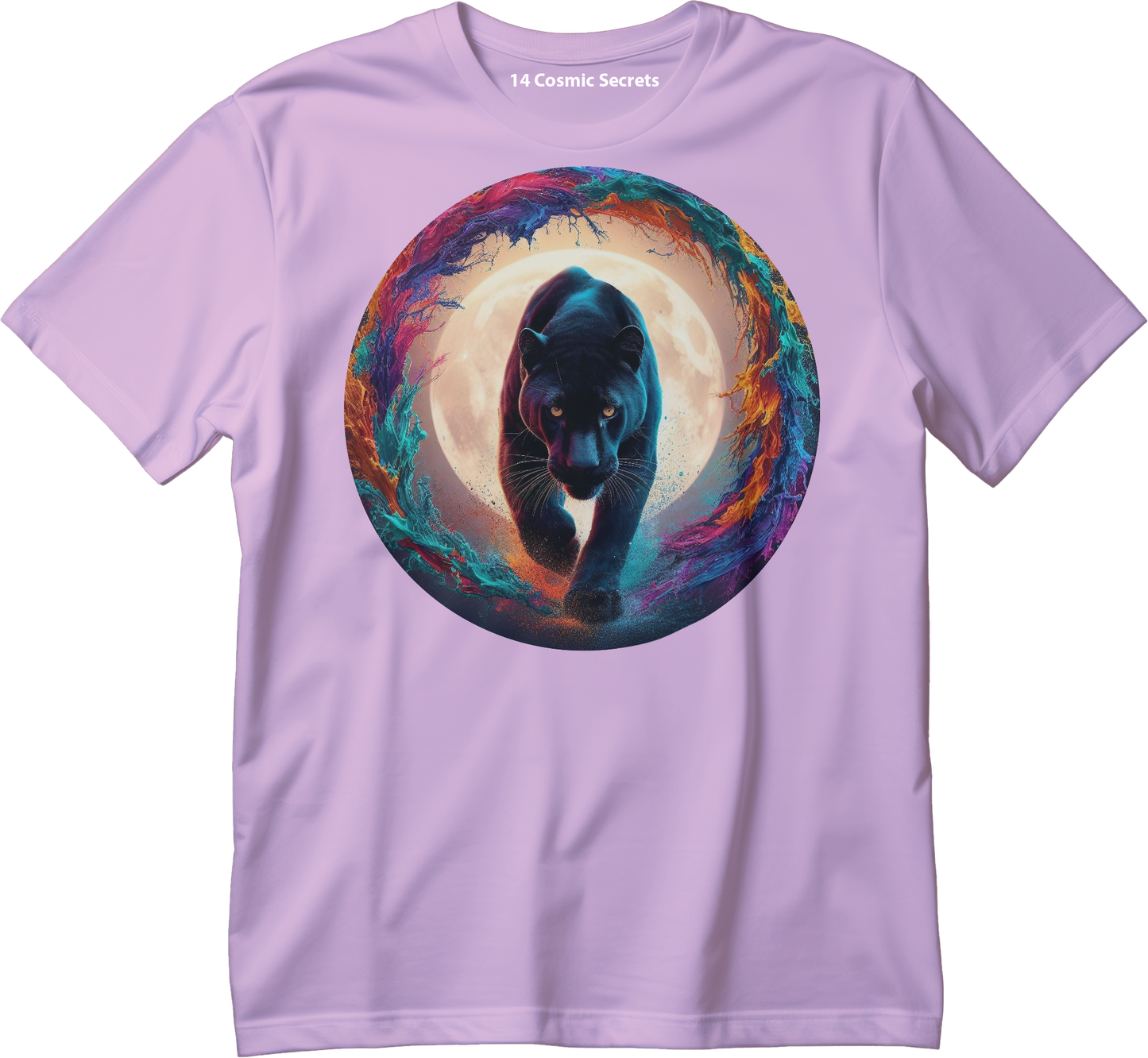 Black Panther on Prowl  Graphic Printed T-Shirt  Cotton T-Shirt Magnificence of India T-Shirt