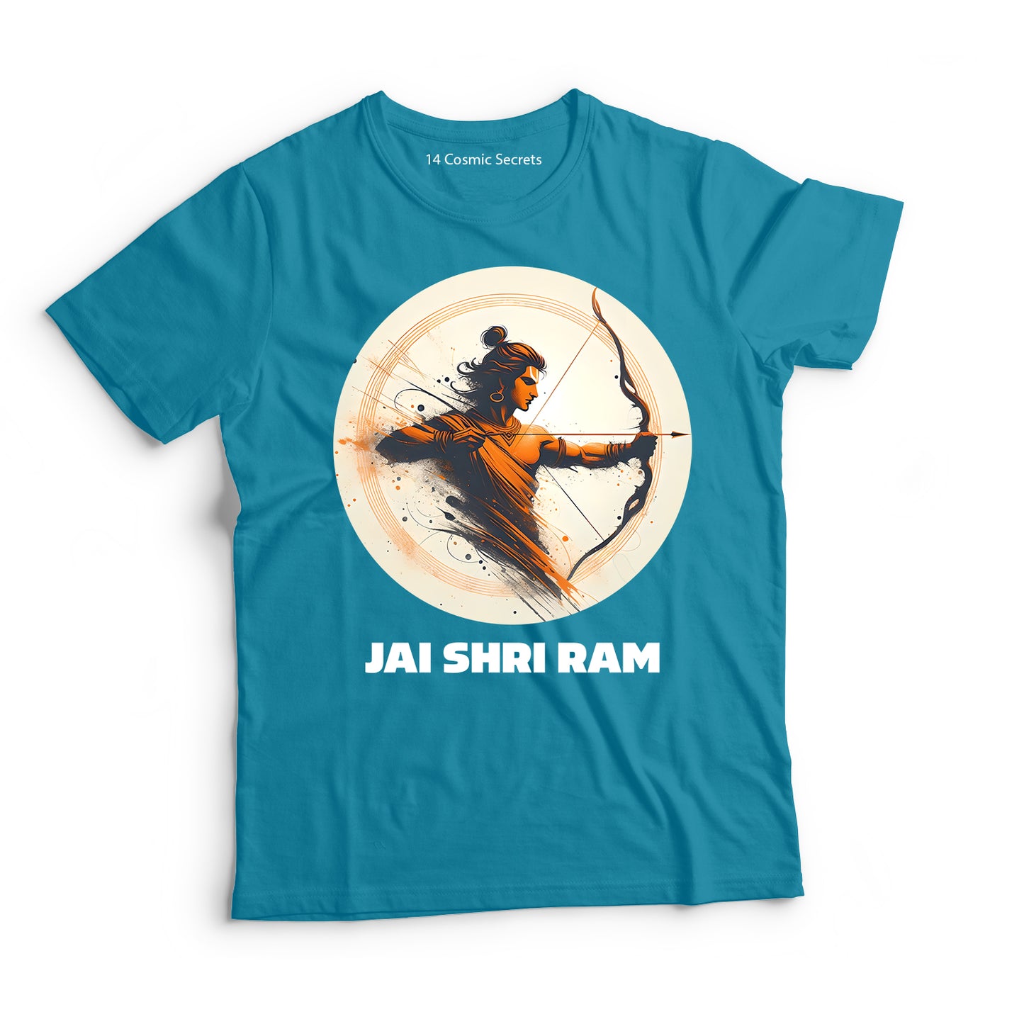 Divine Avatar: Rama Incarnate Graphic Printed T-Shirt for Men Cotton T-Shirt Original Super Heroes of India T-Shirt