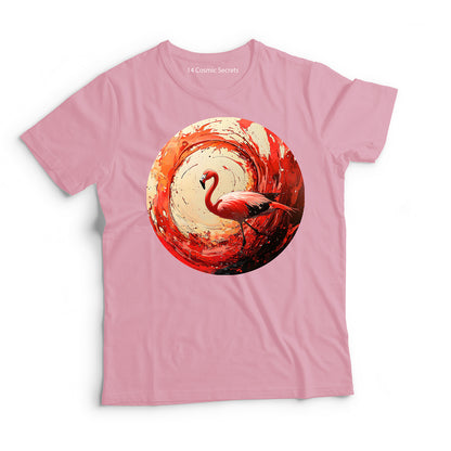 Flamingo T-Shirt for Kids Cotton Bold Dancing