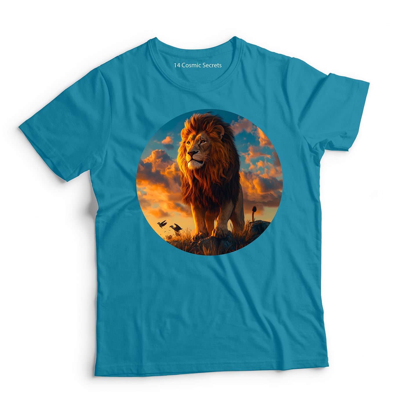 Lion T-Shirt for Men Cotton Fearless Leader