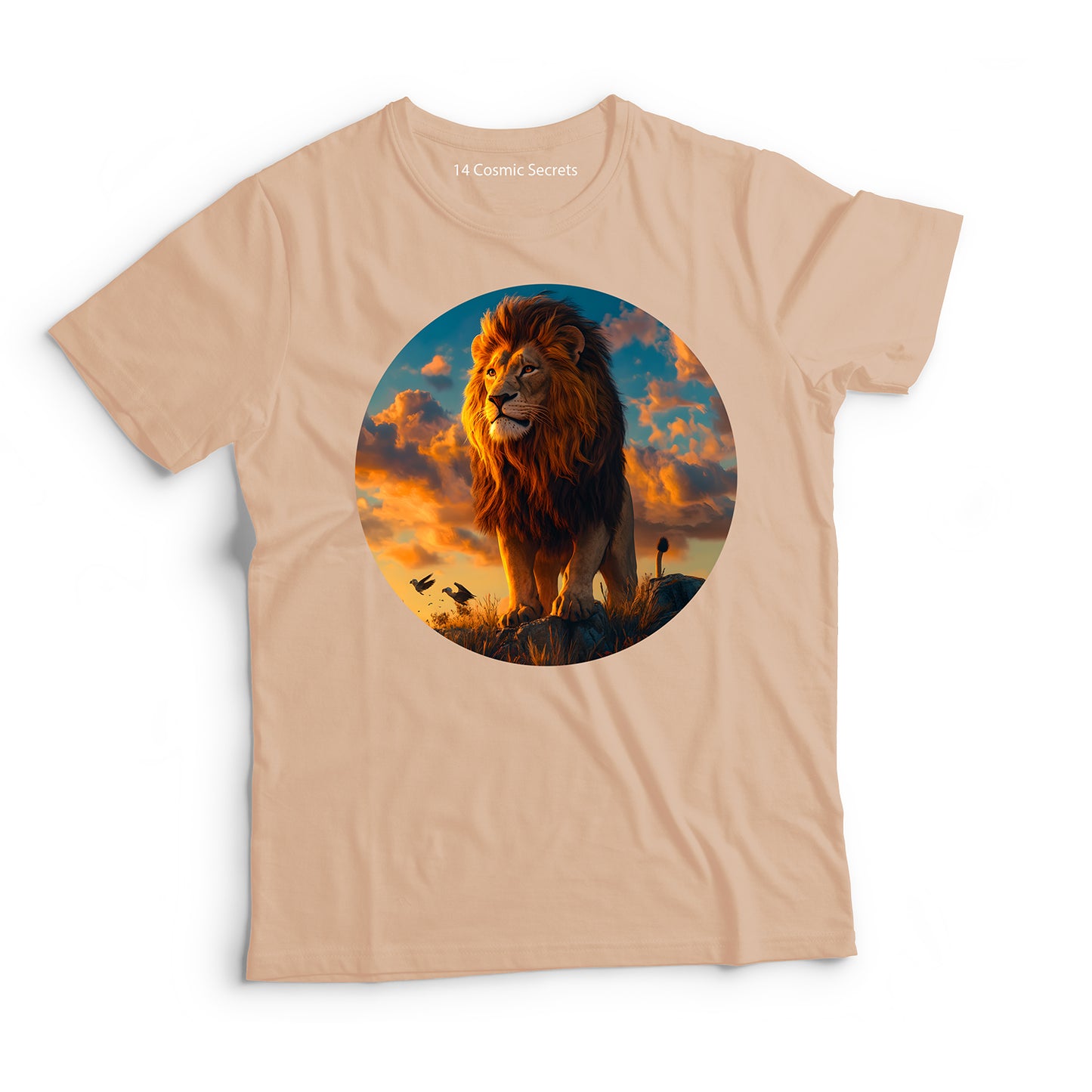 Lion T-Shirt for Men Cotton Fearless Leader