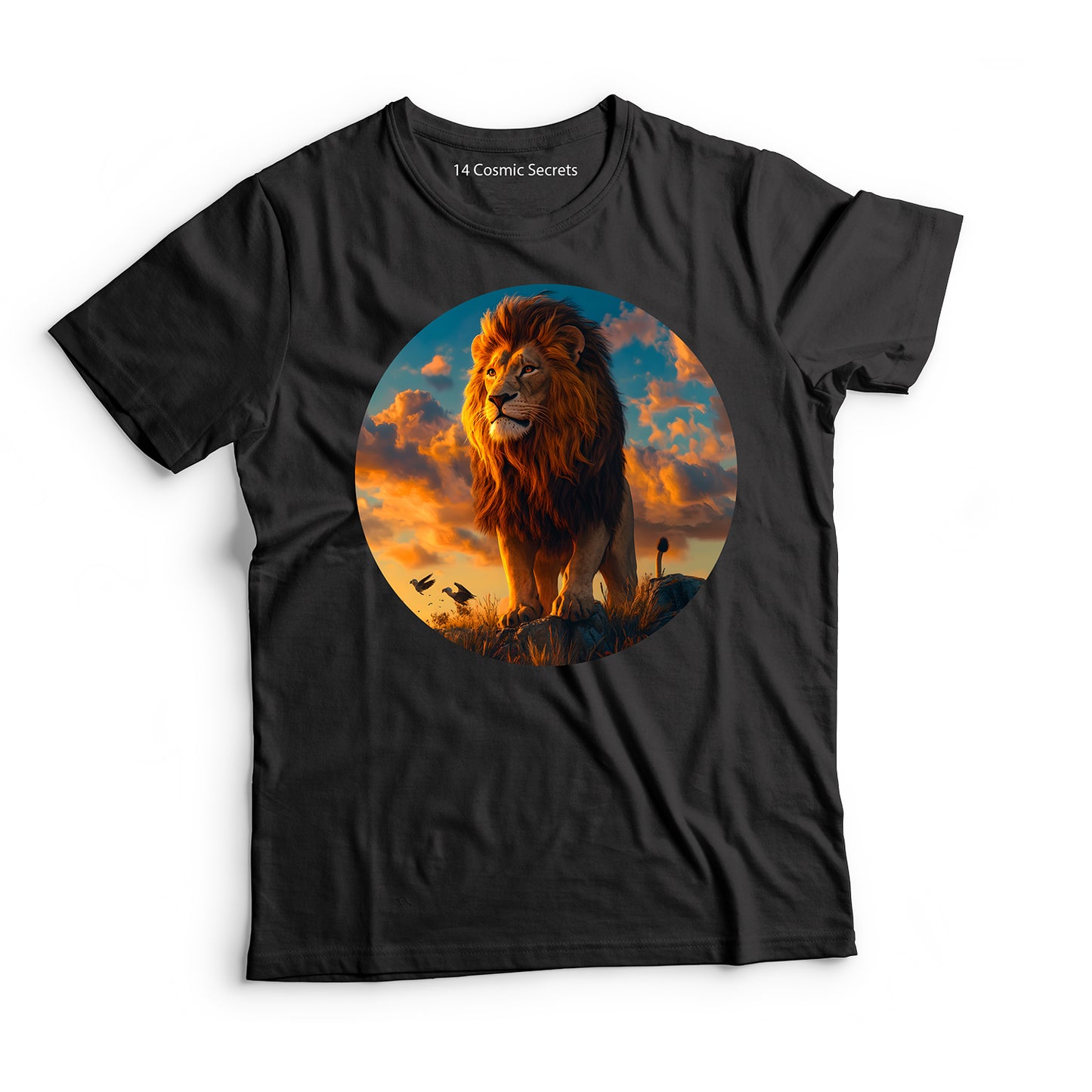 Lion T-Shirt for Men Cotton Fearless Leader